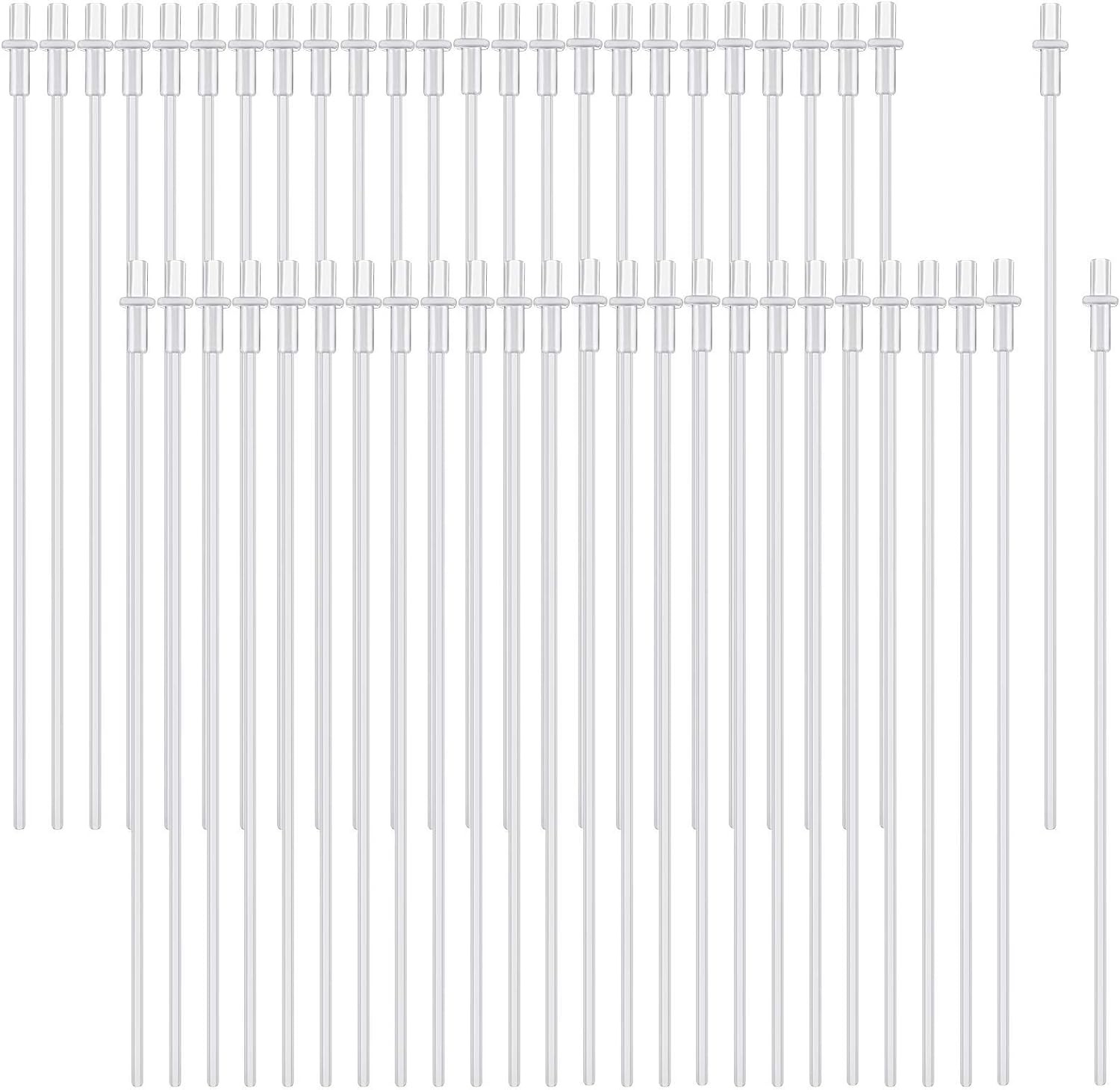 Weewooday 50 Pcs Disposable Artificial Insemination Rods 10.8 Inches, White