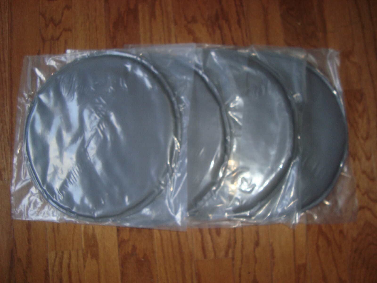 Set of 4 - IKEA BENO Chair Pad Outdoor Round Gray Cushion Soft Patio Seat Topper