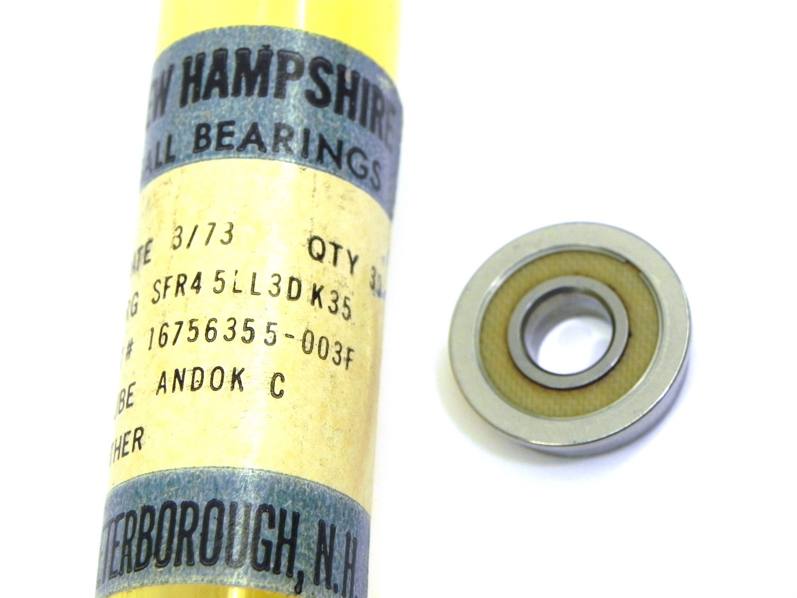 New Hampshire 16756355-003F Ball Bearings