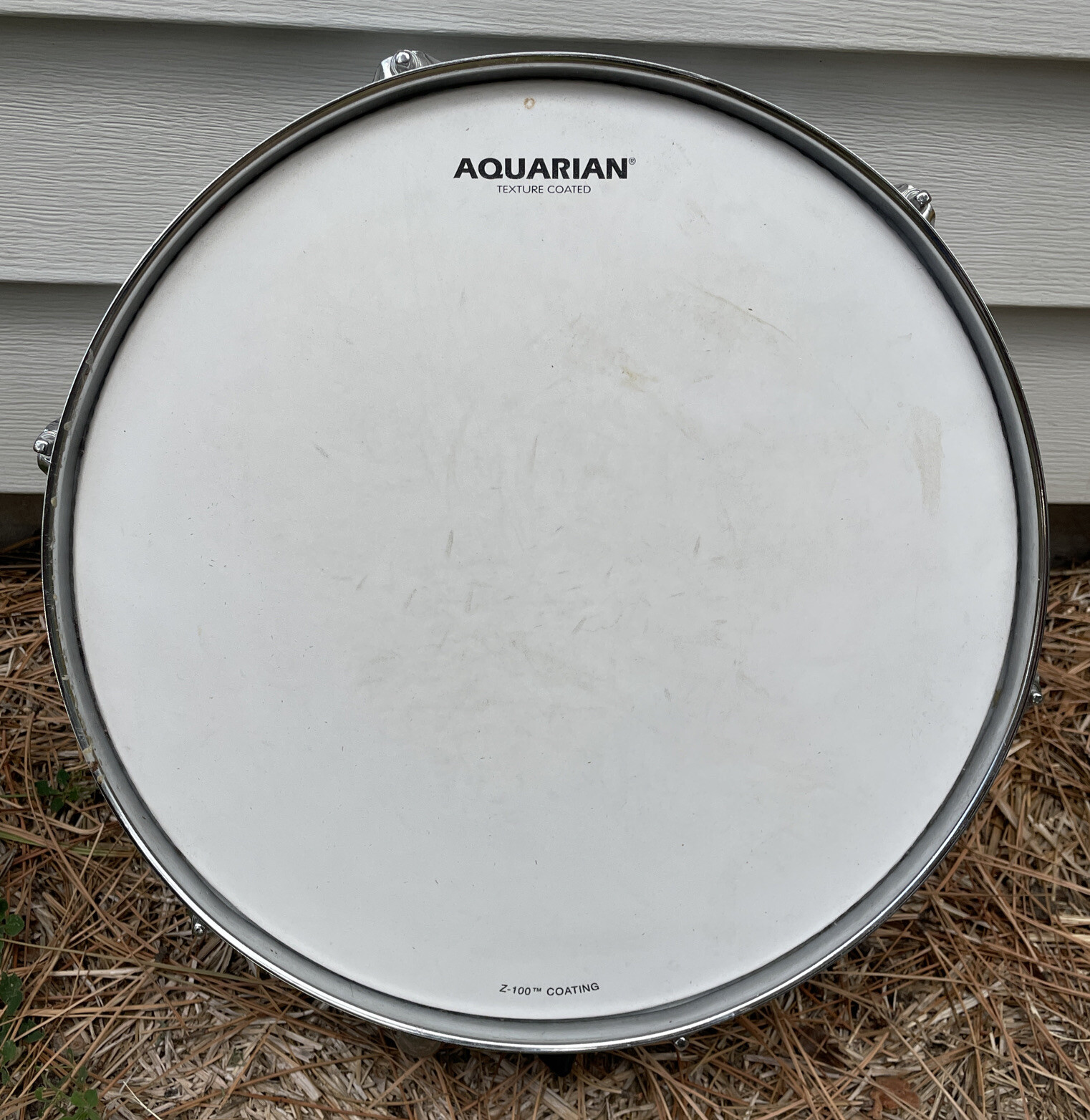 Aquarian Hi-Impact Snare White Snare Drum 14” Texture Coated