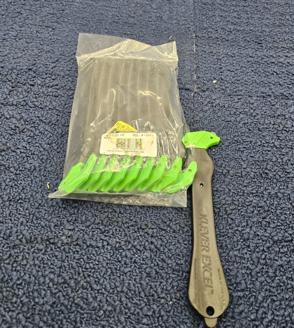 (QTY 20) Klever ECO-4-65EX EcoExcelXD Safety Cutter Concealed Durable