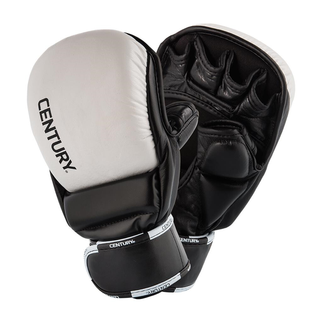 Century CREED Leather Open Palm Training Mitts Black/White Size XL New 146014