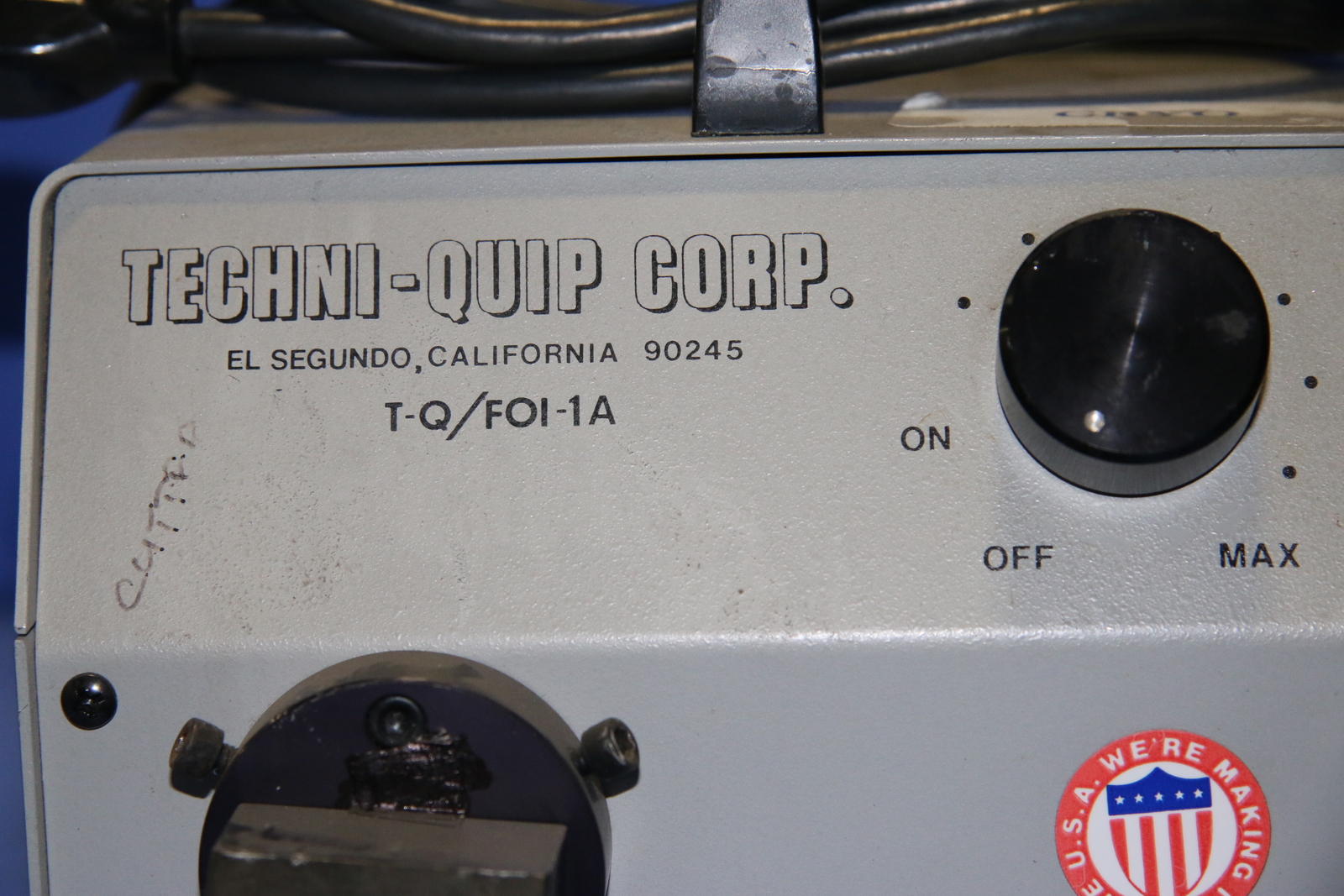 Techni-Quip Corp T-Q/FOI-1A Fiber Optic Light Source - 12807