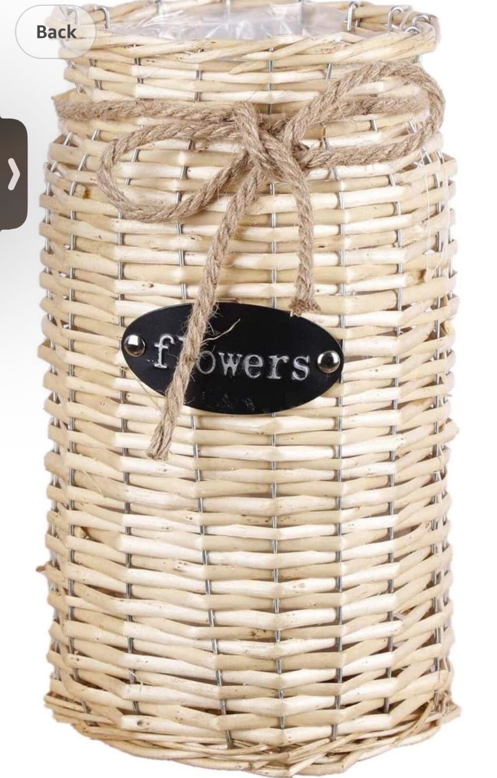 Wicker Woven Storage Basket Cylindrical Hand-Woven Basket,Wicker High Floor Vase