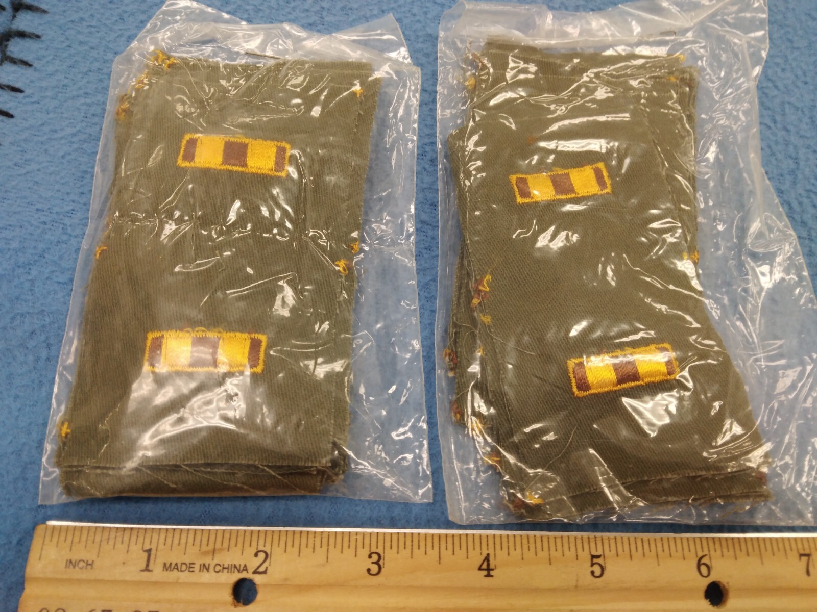 LOT OF 24 PAIRS - VIETNAM ERA - WARRANT OFFICER SEW-ON PATCHES- NEW