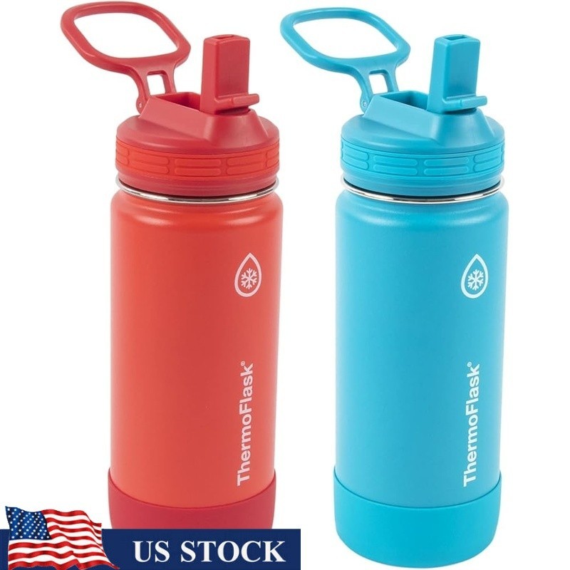 Leakproof Kid's Water Bottle W/ Straw Temp-Lock Insulated School Playdates New