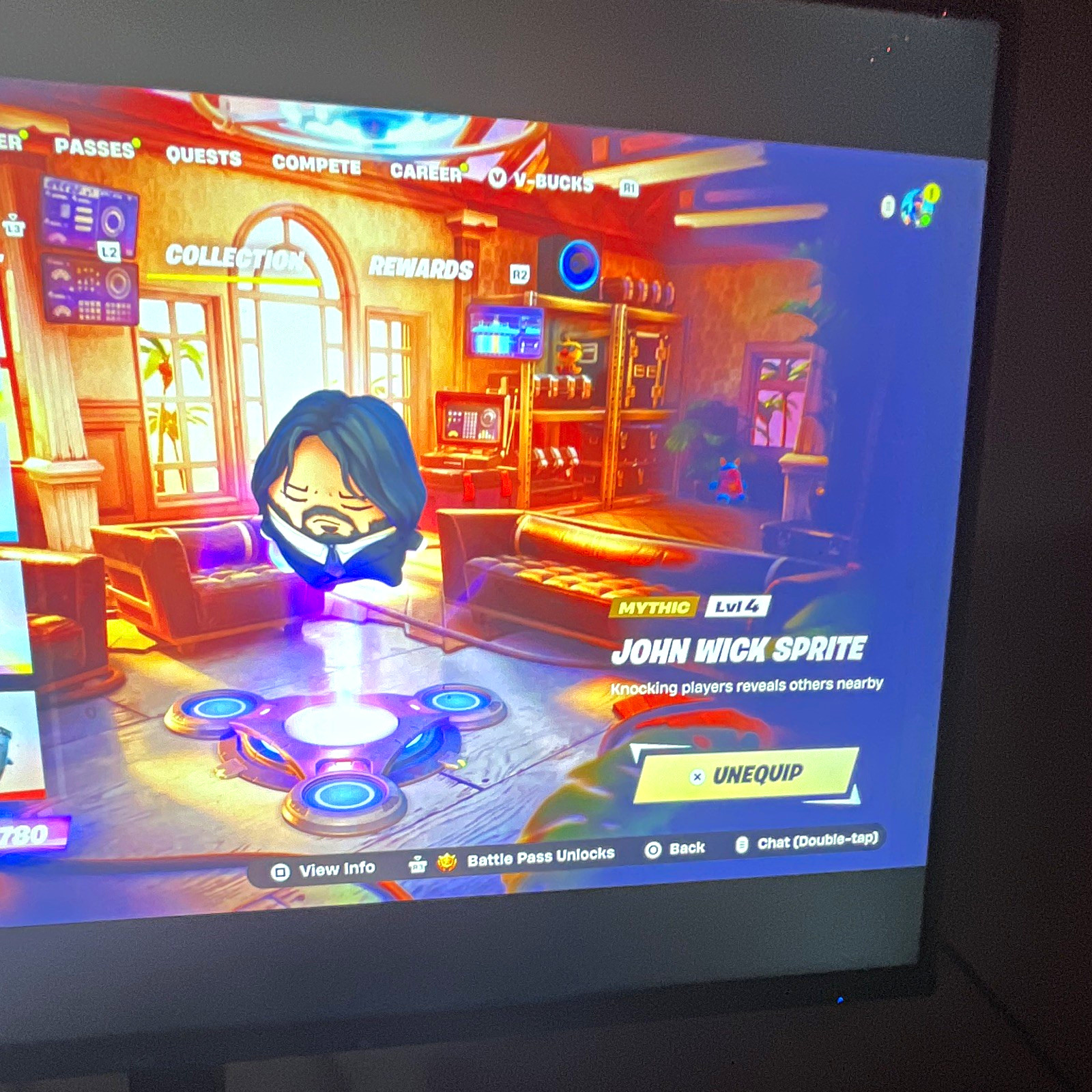 Fortnite John Wick Sprite Mythic Game Item/Asset In-Game Cosmetic Virtual Item