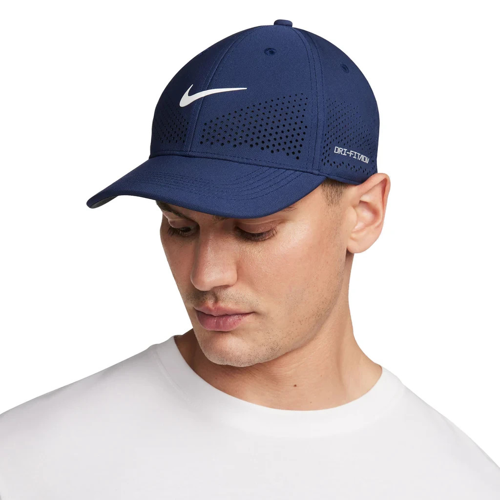 L/XL  Nike Dri-Fit ADV Structured Hat Cap Snapback FB5636-410 Navy Blue Golf