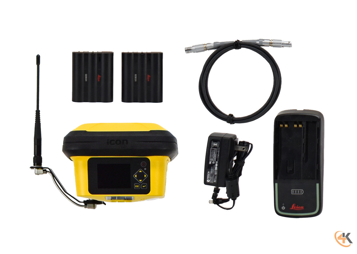 Leica iCON Single iCG160 900 MHz Smart Antenna Base/Rover Receiver Kit