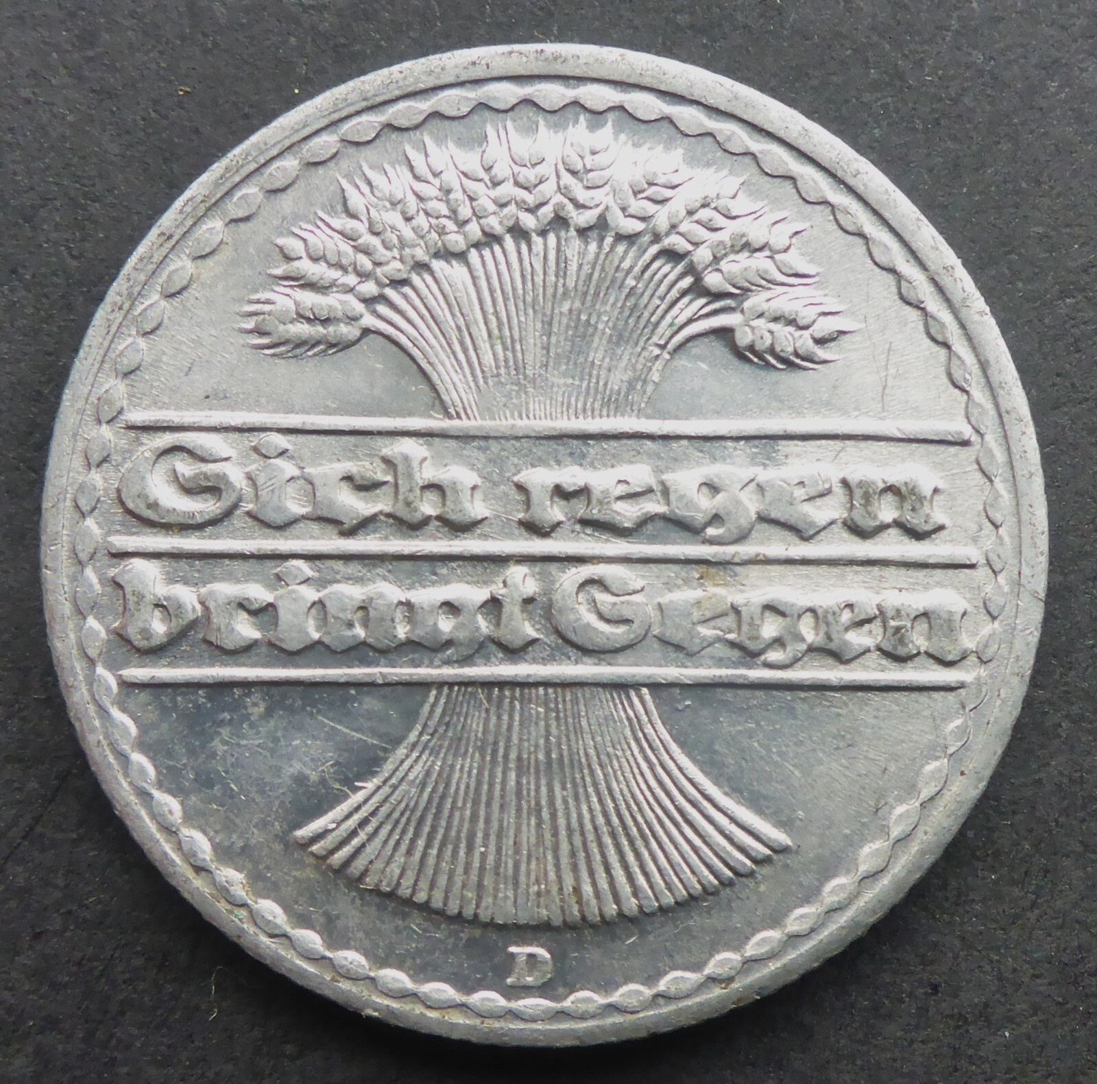 GERMANY 1922 50 PENNING "WHEAT SHEATH" 103 YEARS OLD  CAN.SHIP $1.99