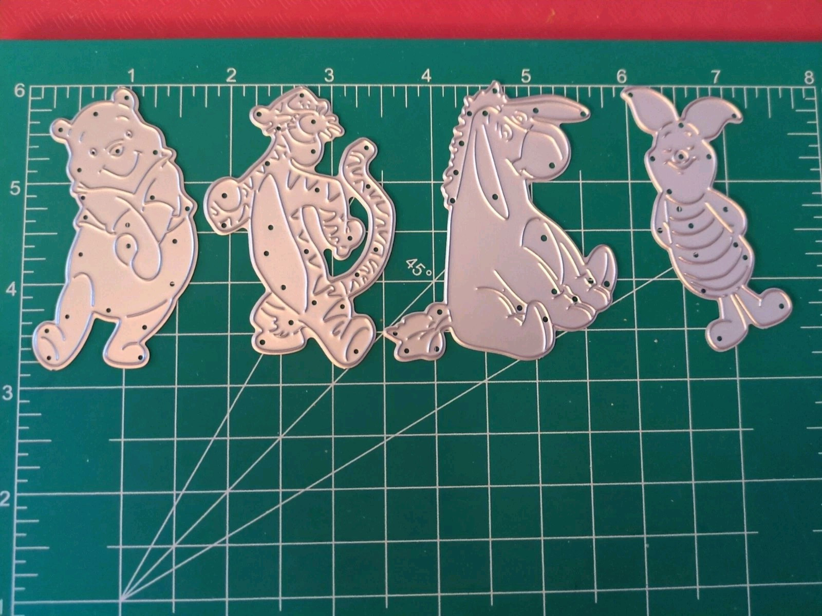 Metal Die Cut Tool 4 Sizzix Winnie Pooh Disney Tigger Eyeore Piglet Baby Shower