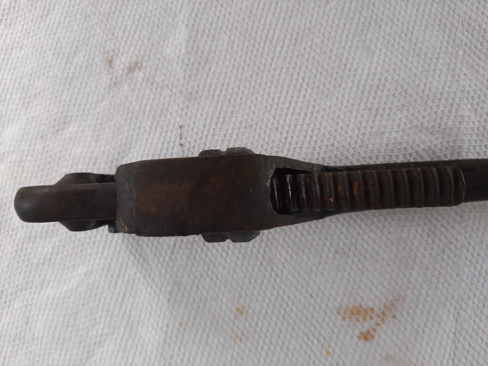 RARE Antique Cochran 18" pipe wrench model 1910 patented 1908