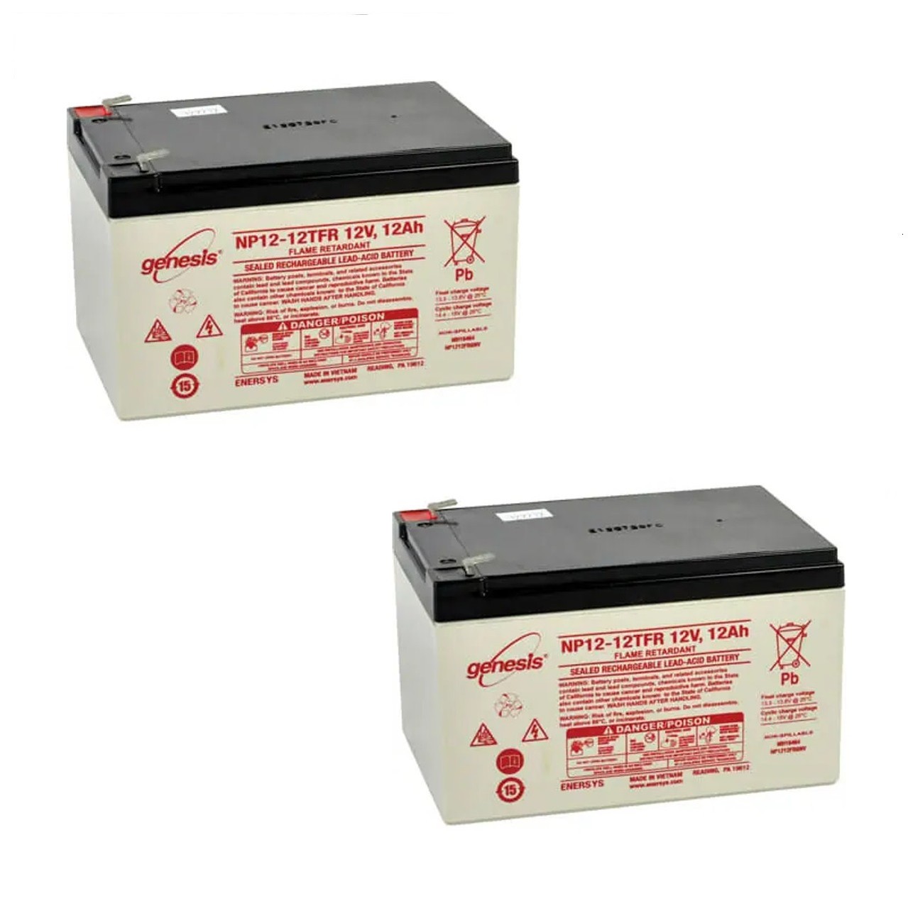 Mobility TravelMate RD Classic FD  Battery 12V 12Ah - NP12-12TFR - 2 Pack