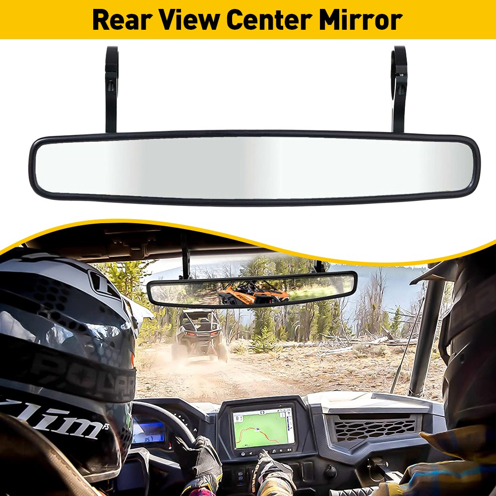 1.75"/2" Center UTV Rear View Center Mirror For Polaris RZR 800 900 S/XP1000