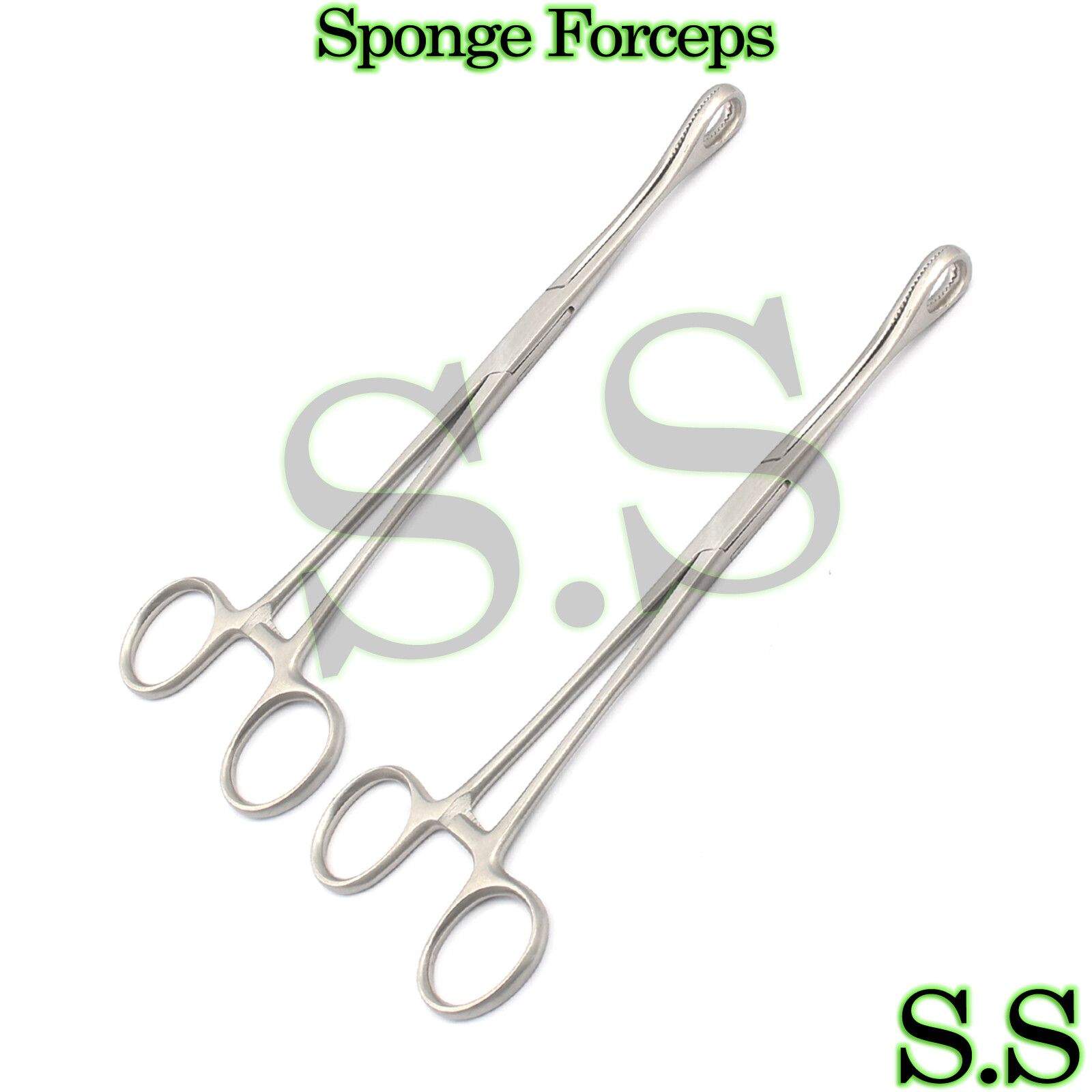 Two pcs foerster sponge holding forcep 9.5" str