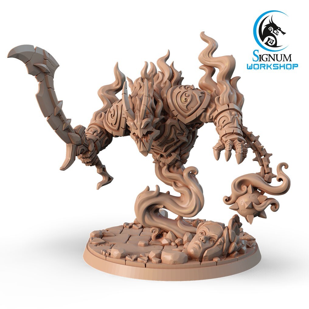 Fire Elemental Sword - Monster - Signum Games - Fantasy Dungeons and Dragons