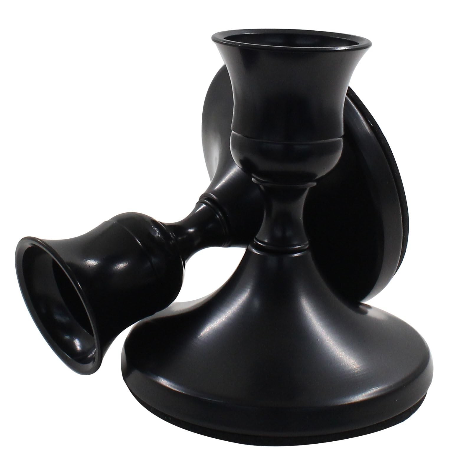 Waziaqoc Set of 2 Black Taper Candle Holder, Decorative Candlestick Holder, V...