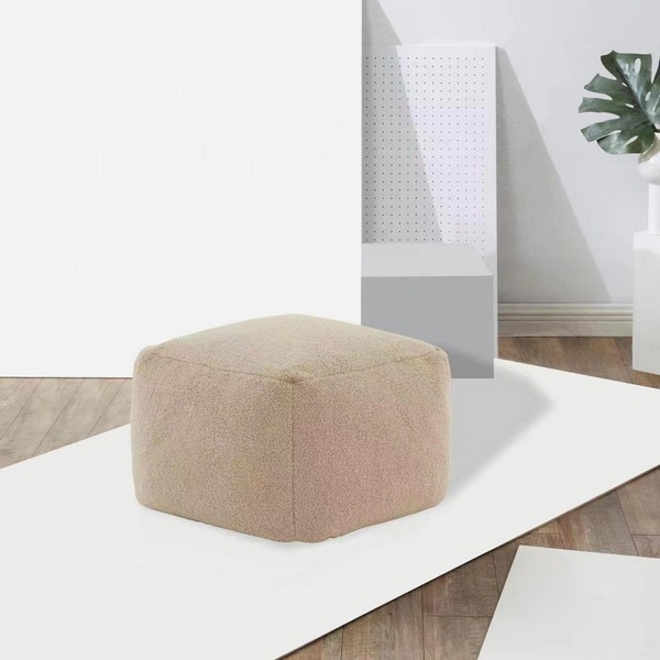 Safavieh SAMUELS BOUCLE POUF, Reduced Price 2172763900 SFV5041D