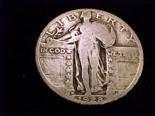 1928-D  Standing Liberty Quarter,  Good Grade