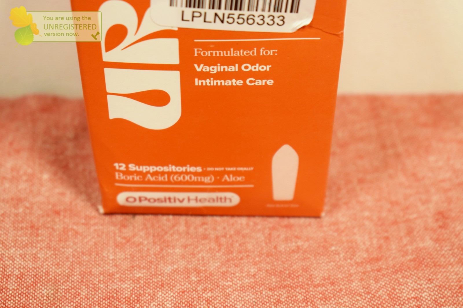 O Positiv URO Boric Acid Suppository 12ct
