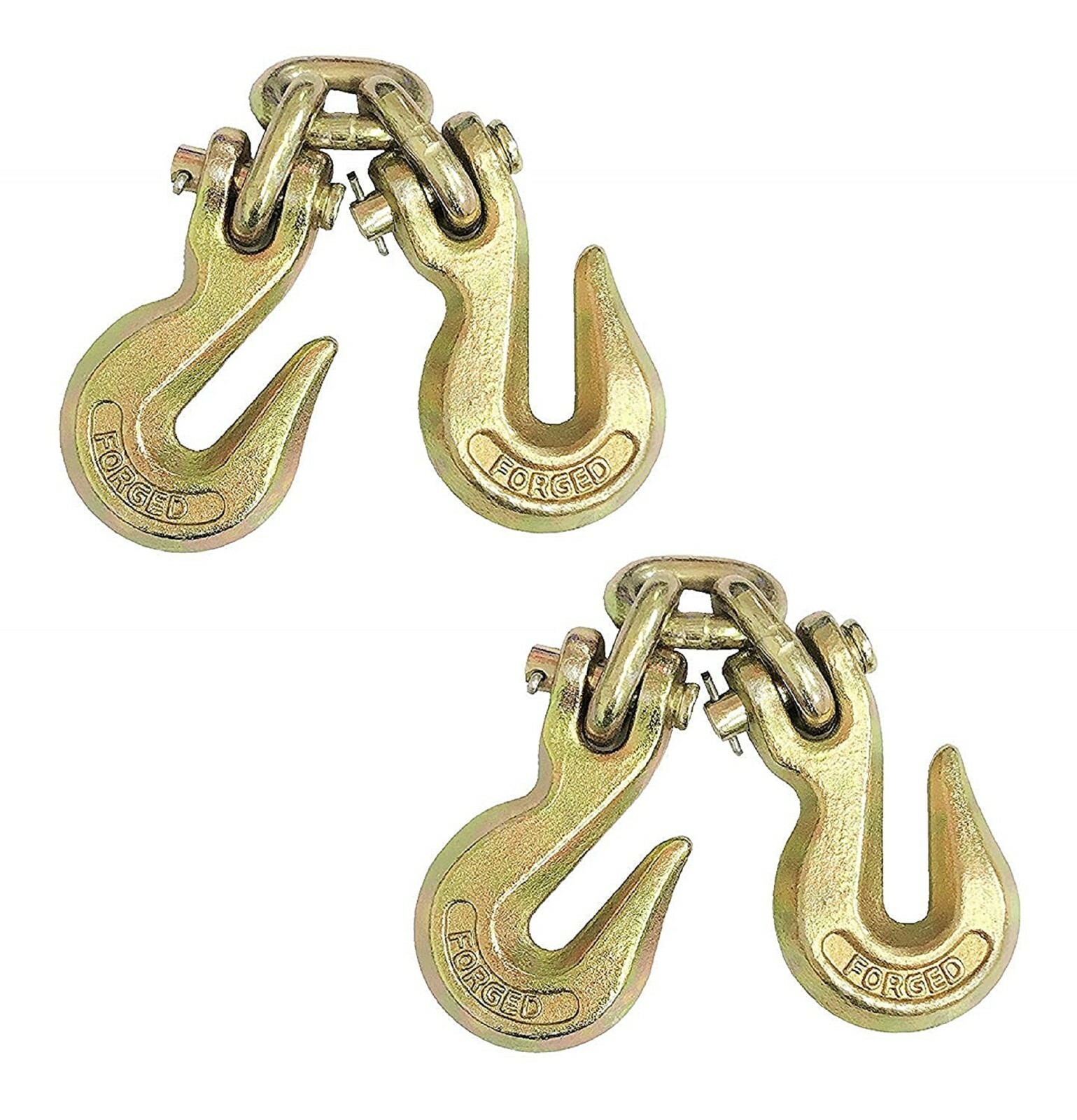 2pc Double Grab Hook 5/16" Set Chain Shortener for Autobody Frame Repair Machine