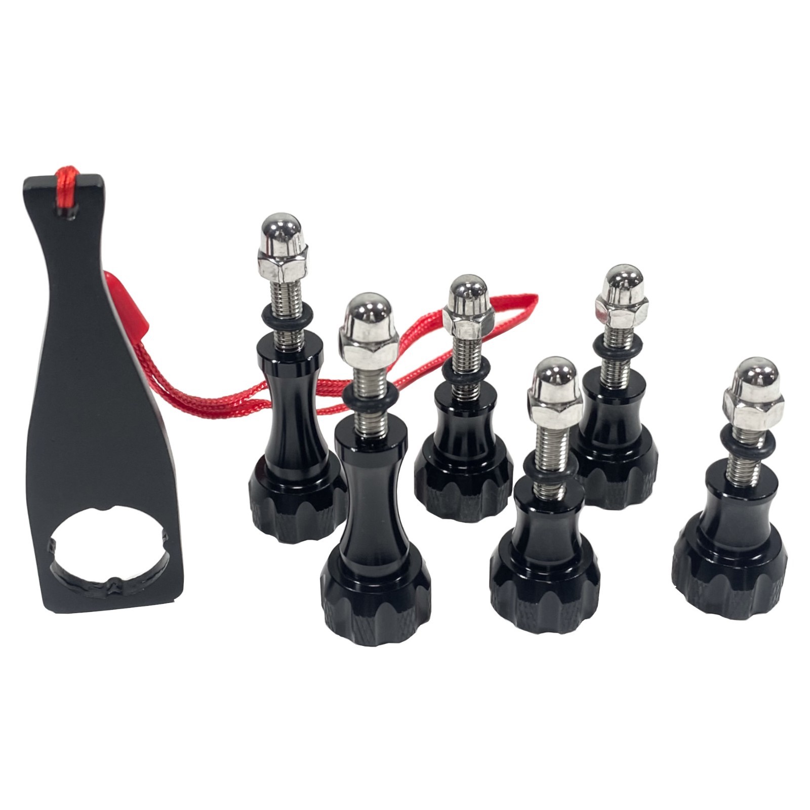 MaximalPower 6x Aluminum Thumbscrews Wrench Set for GoPro Hero 13 12 DJI Osmo
