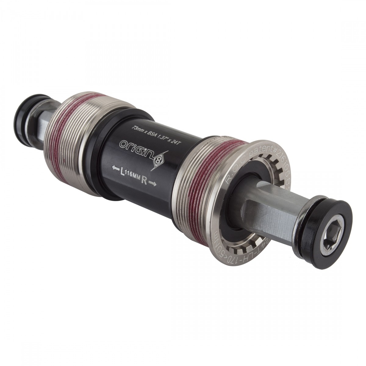 Origin8 TorqLite BSA 73x116mm Square Taper Bottom Bracket with Sealed Bearings