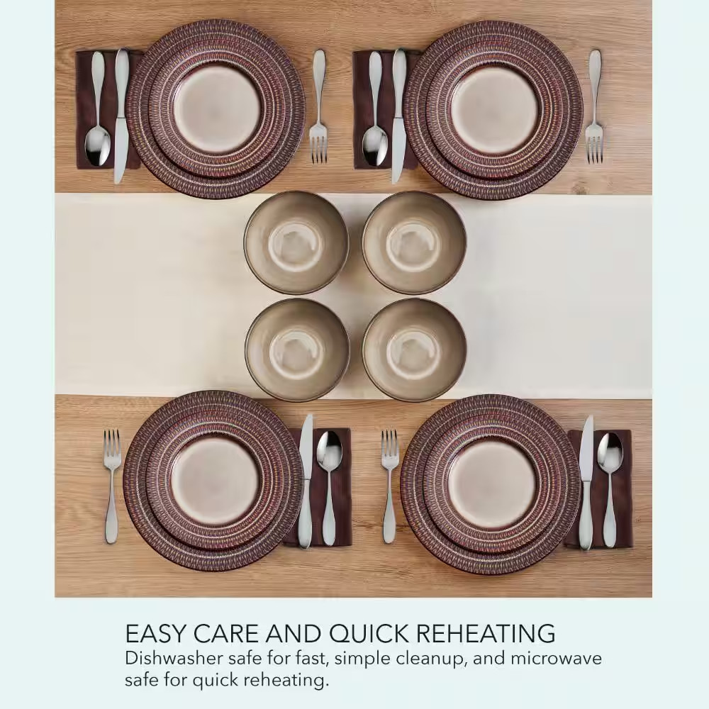 Skylar 12-Piece Stoneware Dinnerwareset