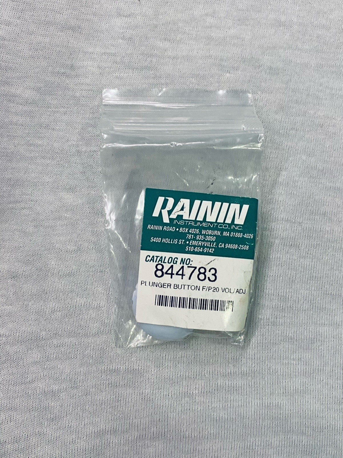 Rainin Plunger Button F/P20 ADJ ~ 844783 ~ P20