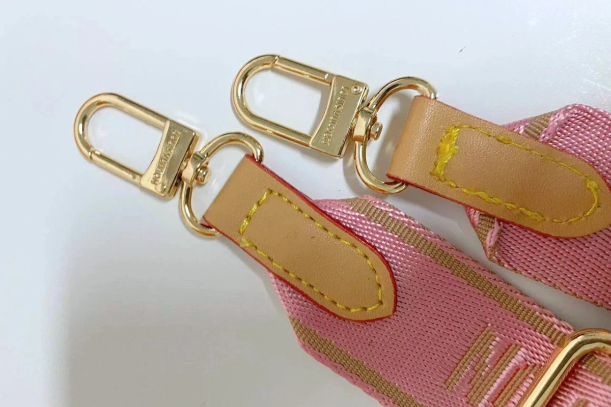 Louis Vuitton Shoulder Strap Adjustable Crossbody Shoulder Replacement Pink
