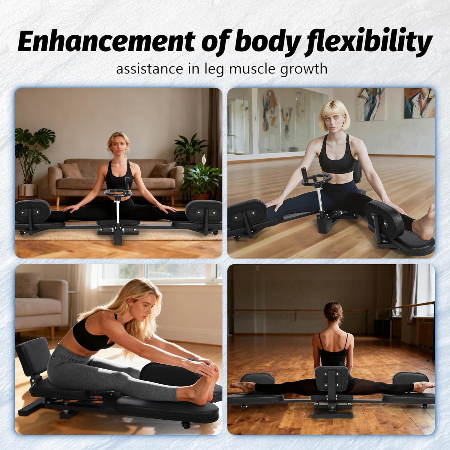 EVERYAMTE Leg Stretcher, Heavy Duty Steel Split Machine for Flexibility Training