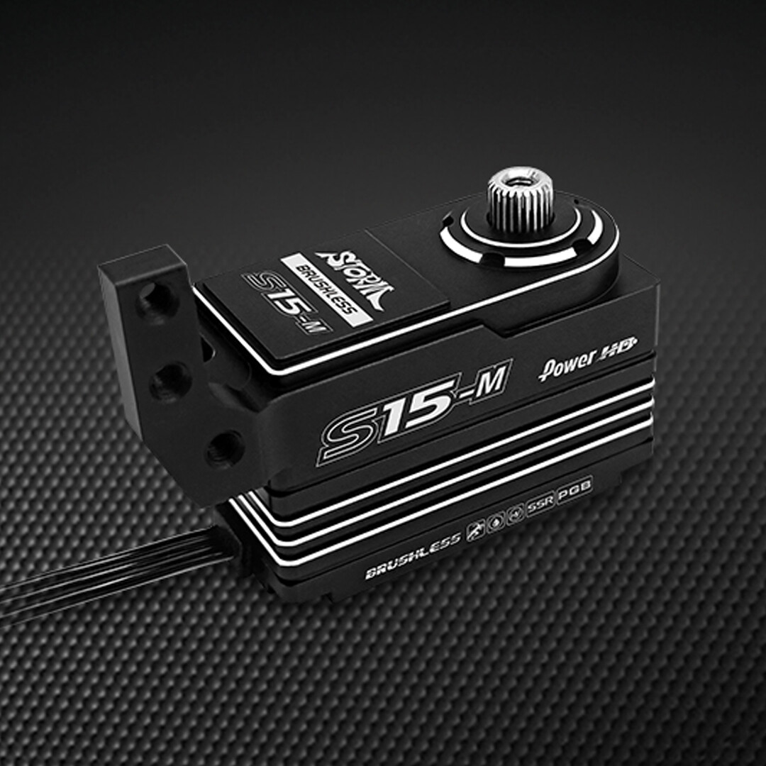 POWER HD S15-M Brushless Motor 229.1 oz / 0.050 Titanium & Steel Gear Servo