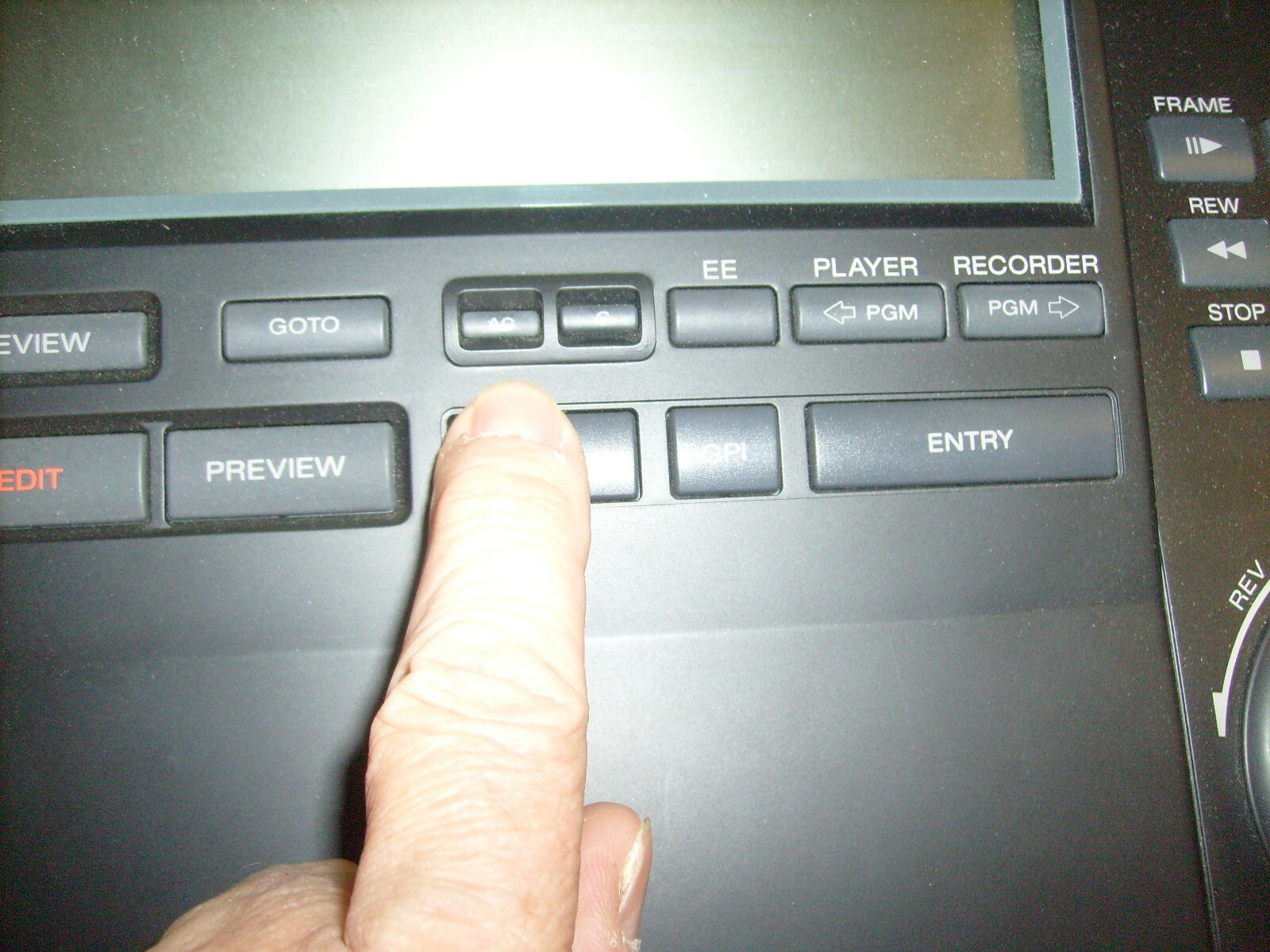 Vintage Sony RM-250 Video Editing Controller w/ shuttle knobs