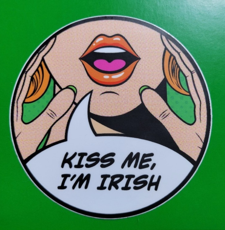 Swag Golf ~ Sticker ~ Swagatha ~ Kiss Me I'm Irish ~ FREE SHIPPING