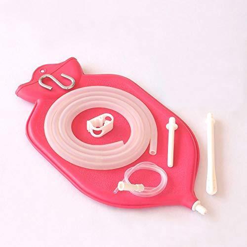 The HealthAndYoga(TM) NaturoFlo Enema Bag Kit - Open Fountain top (2 Quart) -