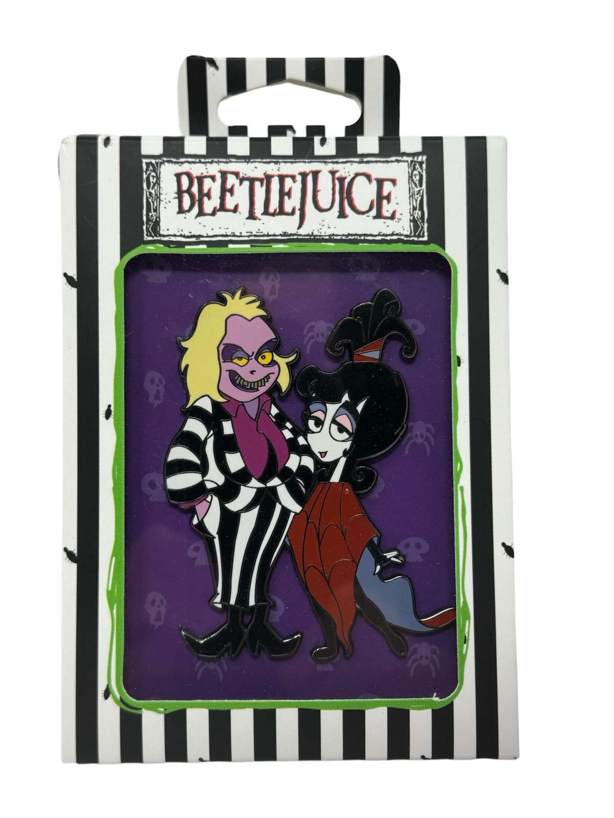 Animated Beetlejuice 3” Collector Box Pin Comic Spot / Unknown Comics Exclusive
