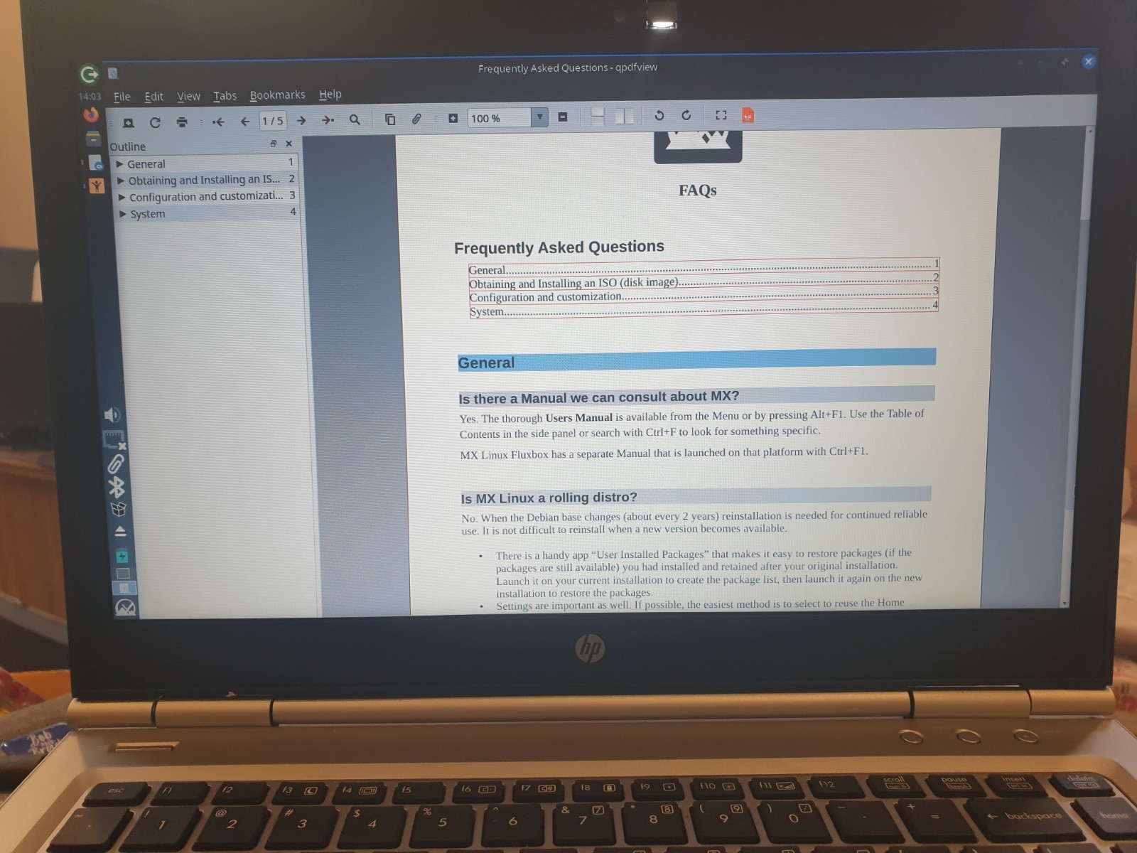 Linux MX V25.2, Xfce, 64-bit, Bootable Live and Install USB Flash Drive