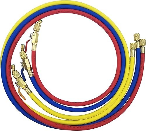 Refrigerant Charging Hose with Ball Valves (Yellow Jacket)