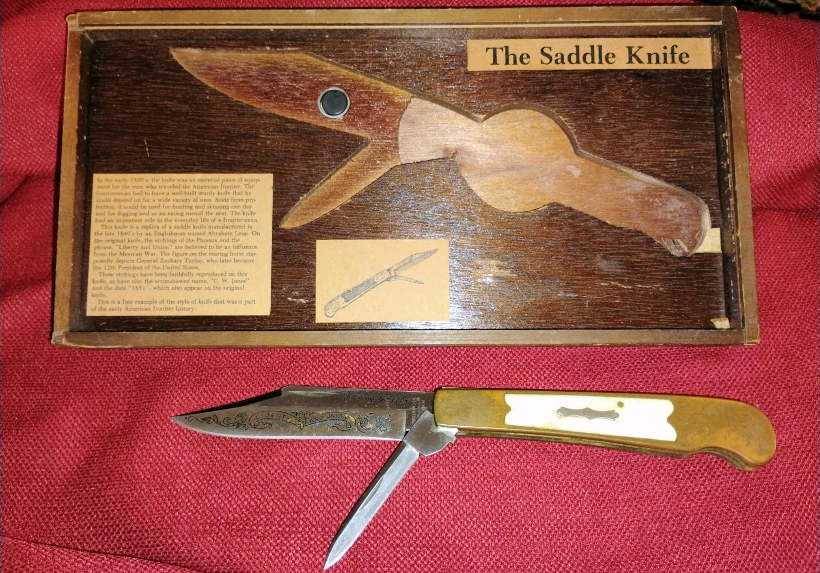 Vintage Parker Cutlery hand made Saddle Knife #227 Liberty Collector's Japan