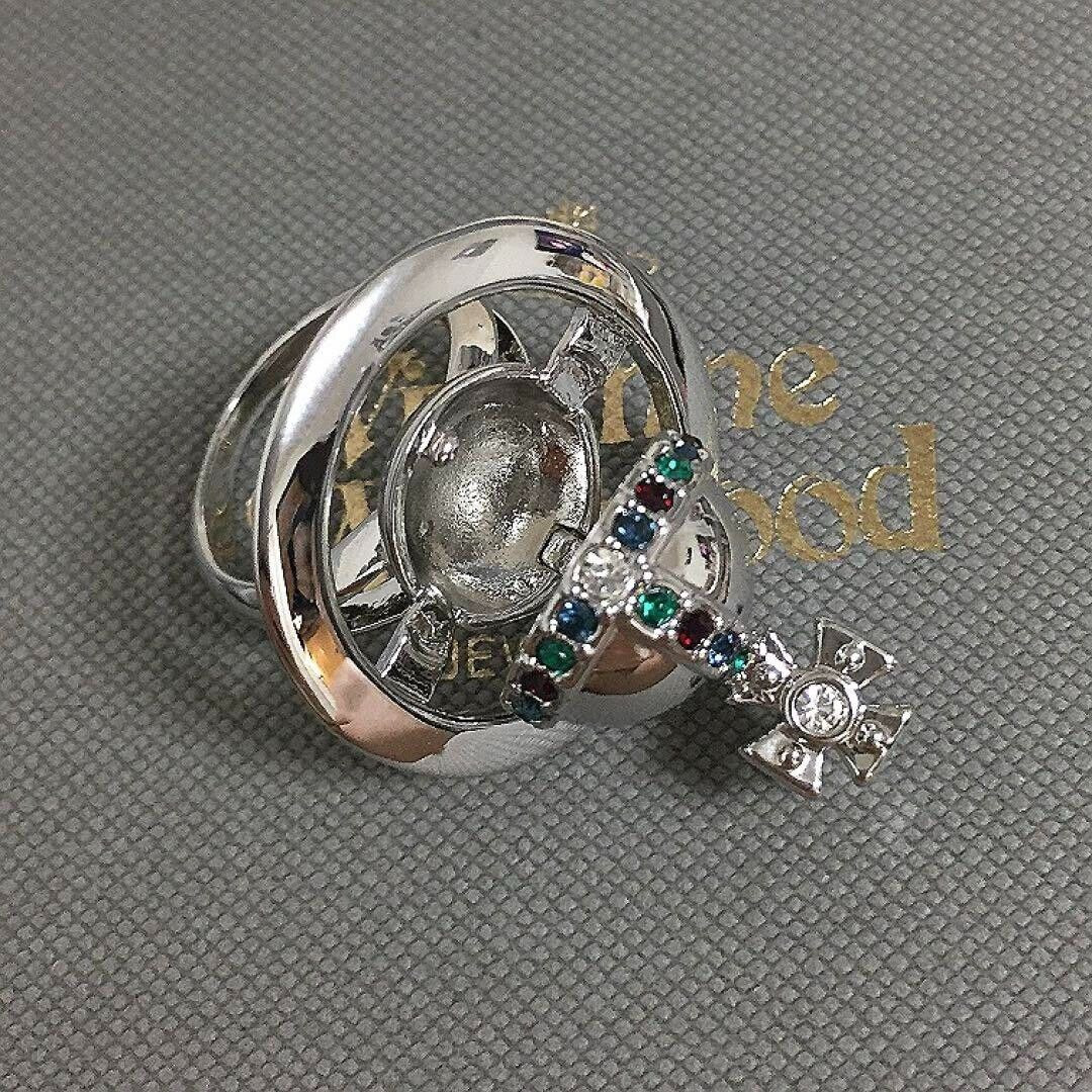 Vivienne Westwood poisoned Ring Orb Silver Size 8 Mens Accessory with drawstring