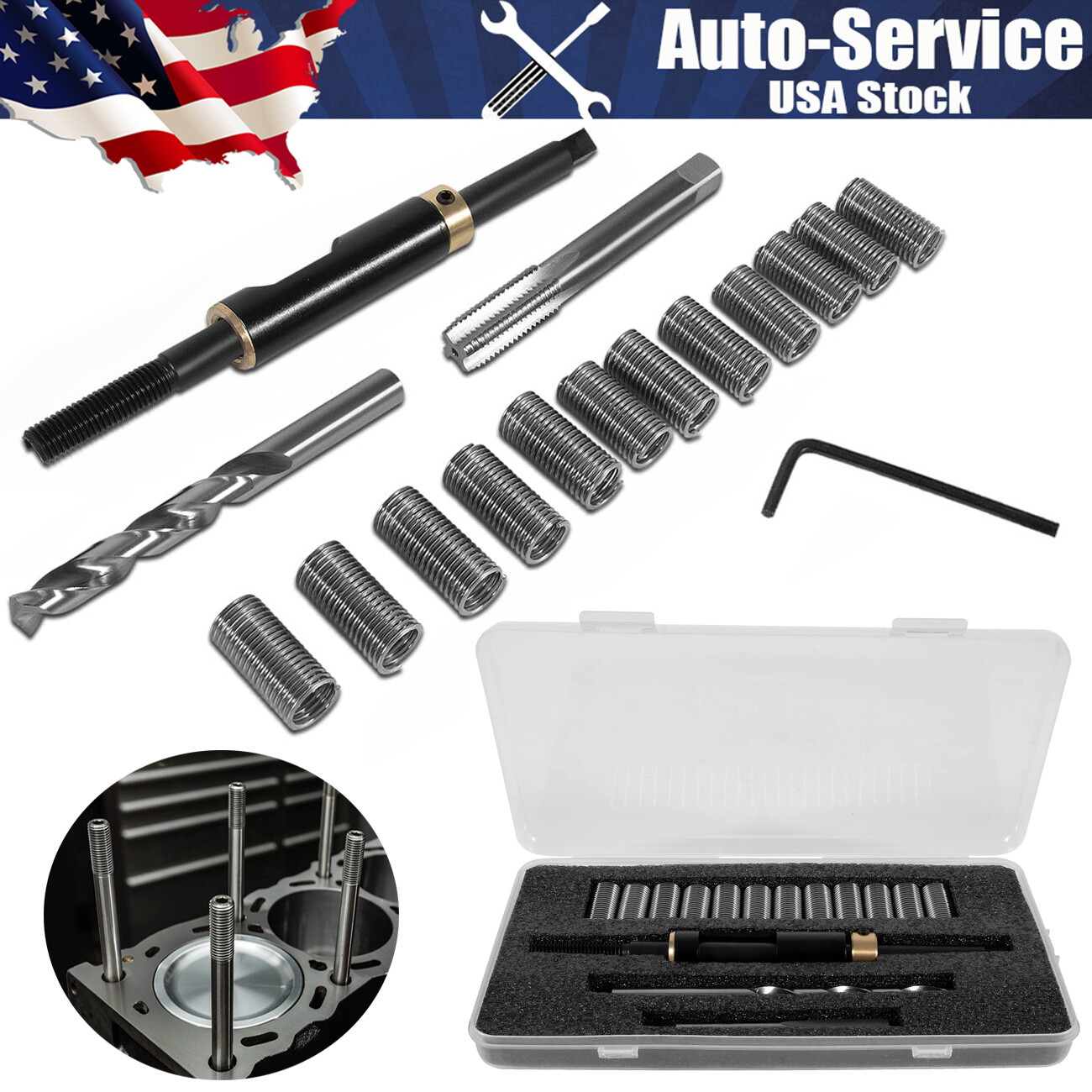 M11 x 1.5 35119S Head Bolt Thread Repair Kit for Toyota for Cadillac for Honda