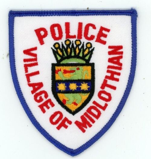 ILLINOIS IL MIDLOTHIAN POLICE NICE SHOULDER PATCH SHERIFF