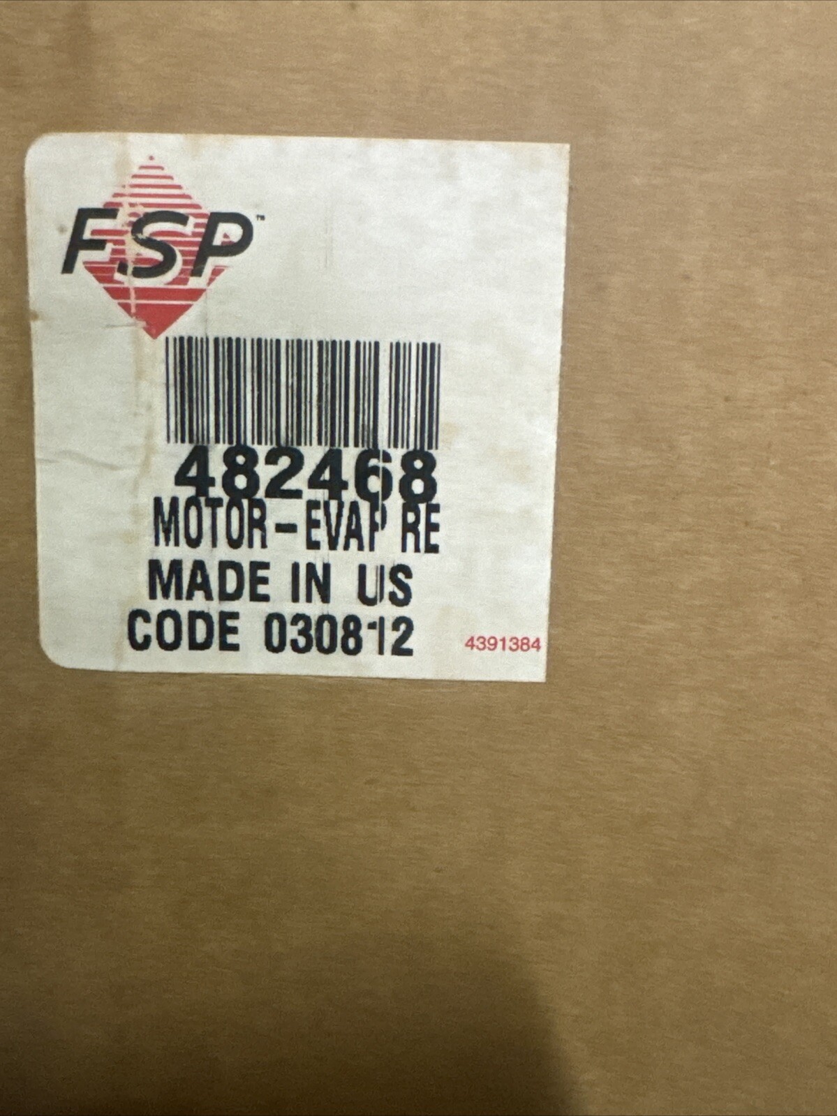 45: New OEM Whirlpool Evaporator Fan Motor 482468