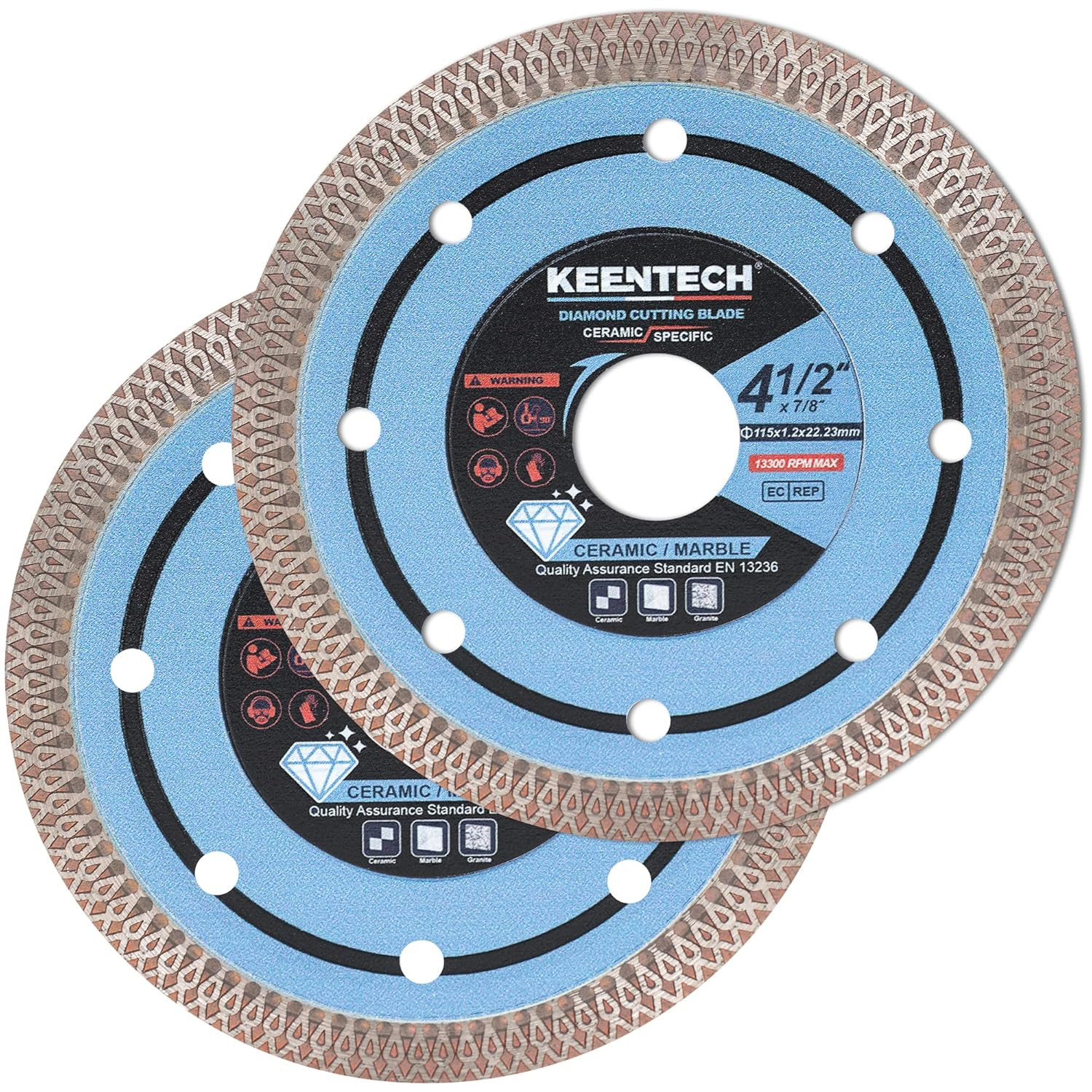 Diamond Saw Blades 4.5 inch Super Thin, for Porcelain Ceramic Tile Granite Ma...