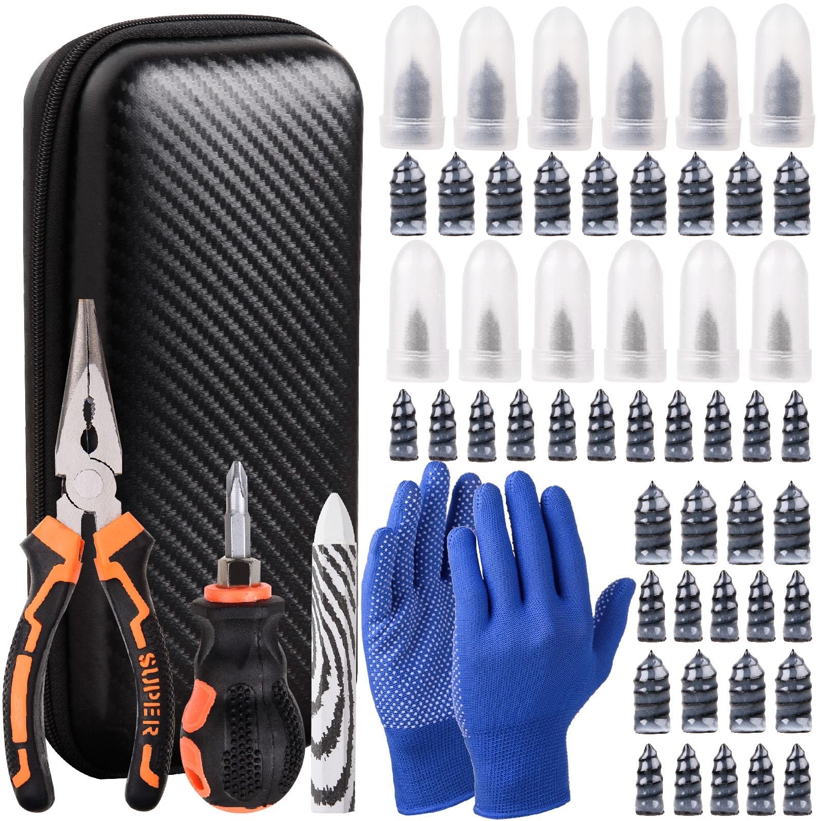100PCS tire Screw Plug Repair kit – No Tire Removal Needed, tire sidewall