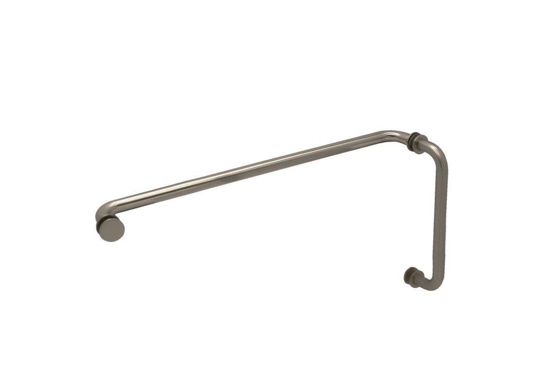 FHC TBR8X24BBRZ 8" Pull 24" Towel Bar Combo with Metal Washers - Brushed Bronze