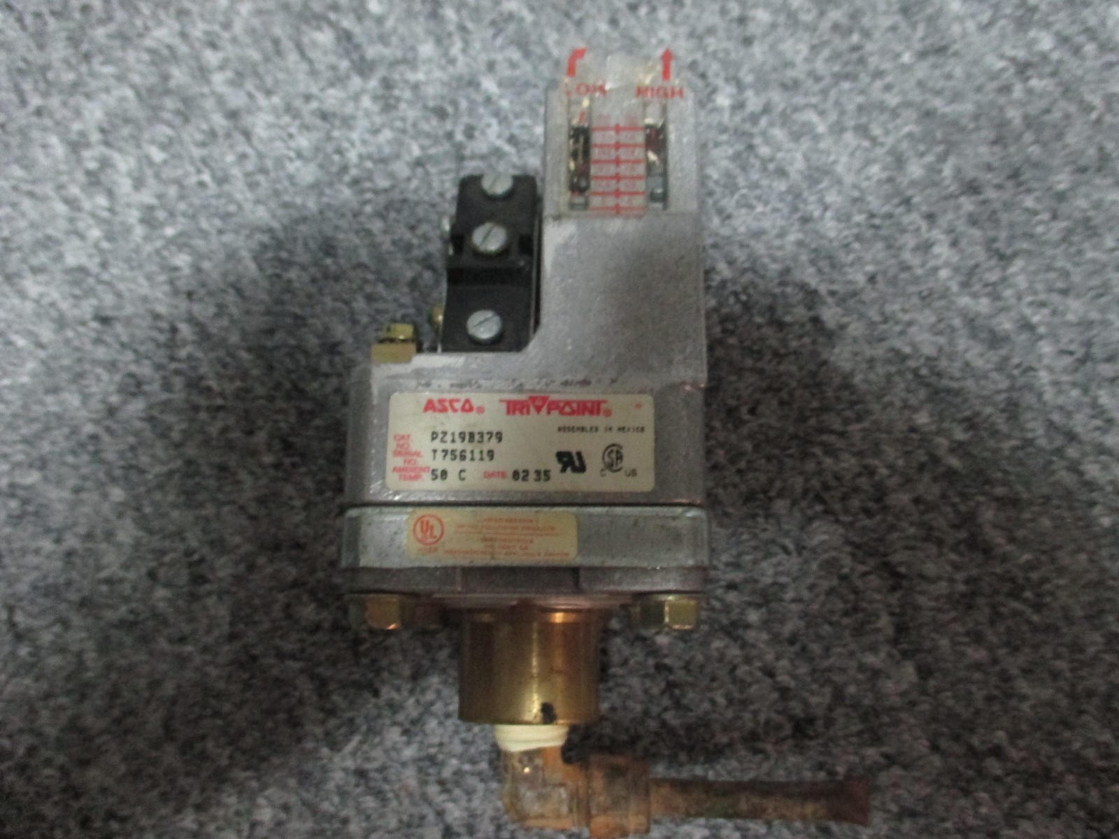 Asco Tri Point PZ19B379 Pressure Switch / Vintage Part