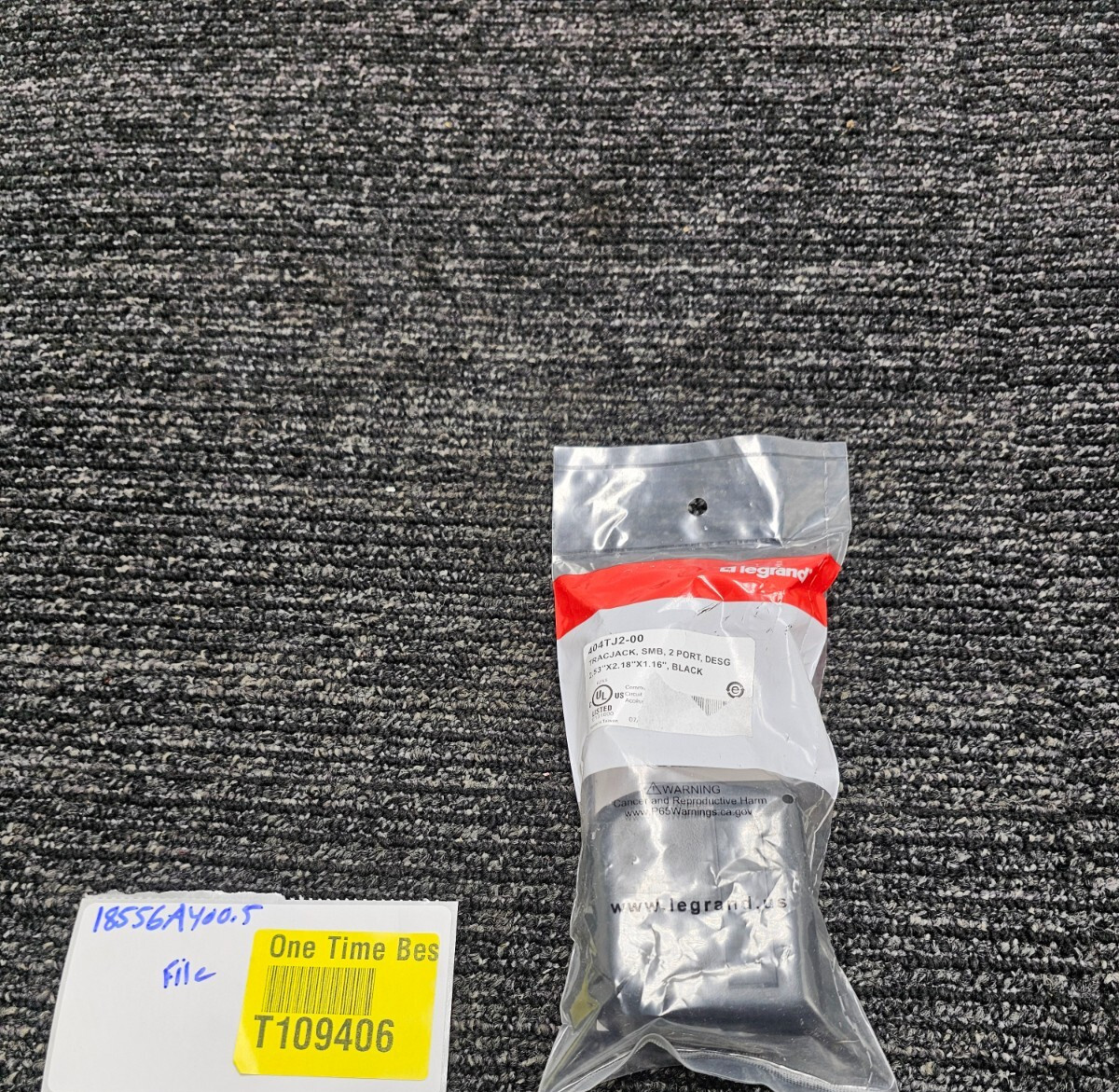 (QTY 7) Legrand 404TJ2-00 Fog White TracJack Surface Mount Housing 2-Port