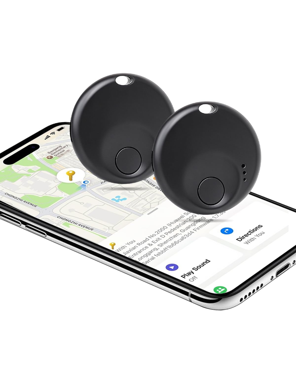 Tracker Tags-2 Pack - for iOS Only - Bluetooth Keys Finder Luggage Tracker wi...