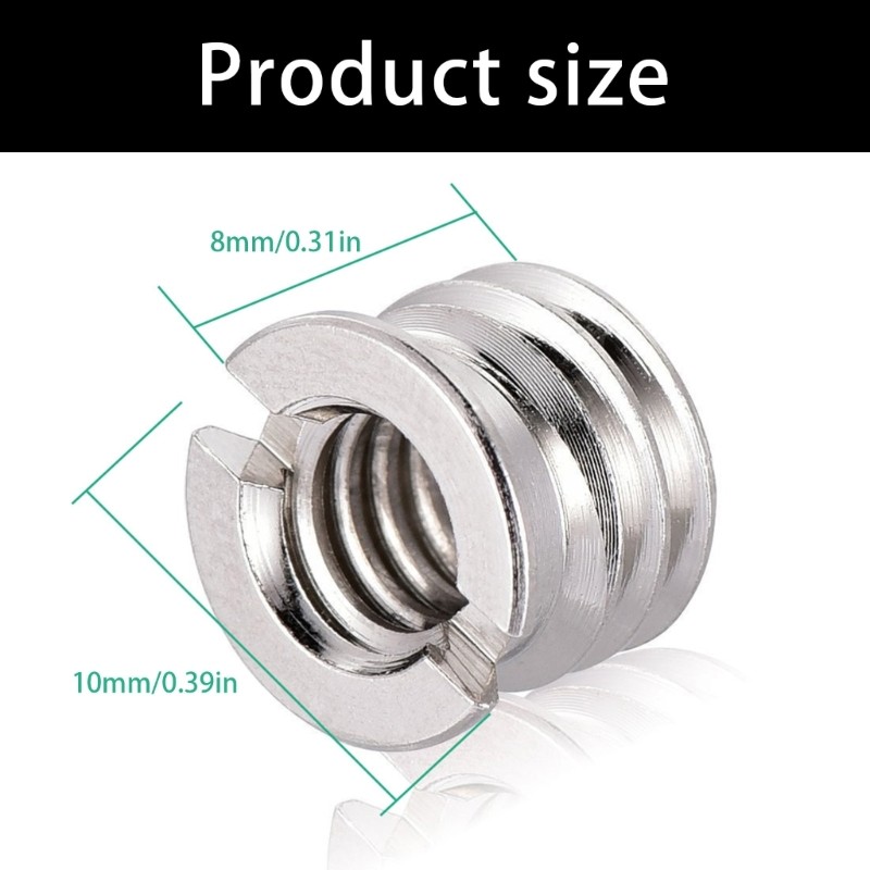 Quick Release Conversion Nut 3/8 Inch Thread for Professional Photography Gear